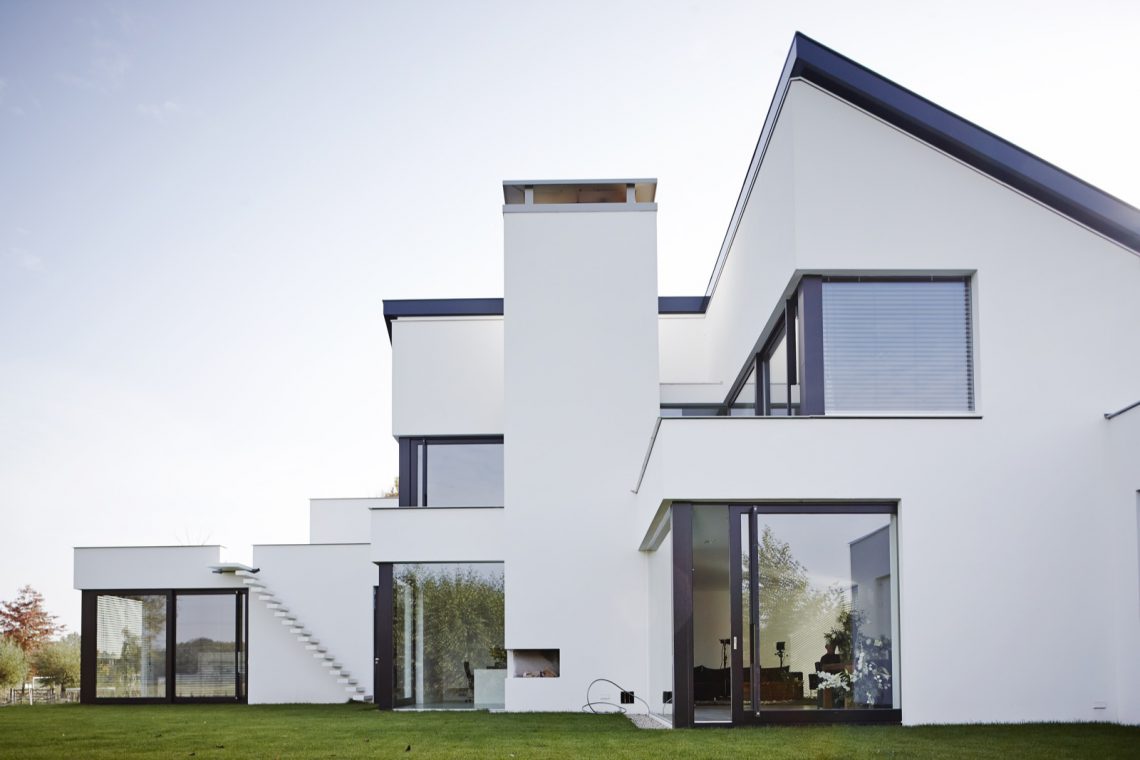 Modern facade of a luxury villa , Luxury, Design, Exclusive, Modern, Custom Made, Special, Beautiful