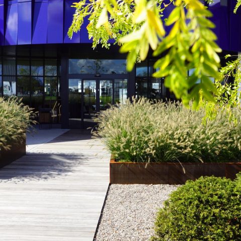 Exclusive company garden