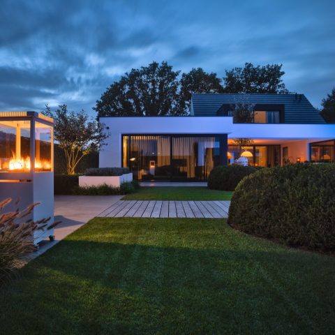 Modern wellness garden in Marbella style