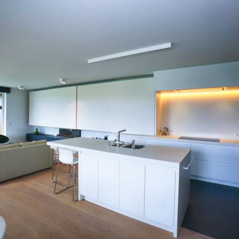 Newly built apartment on the Leie