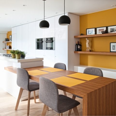 Sleek house, bathed in light