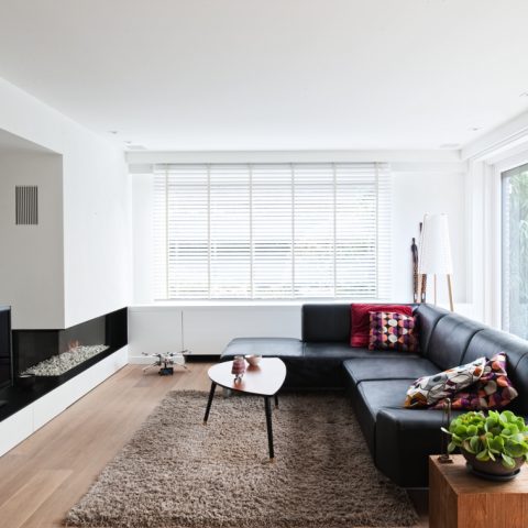 Sleek house, bathed in light