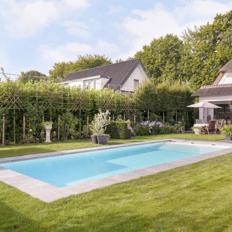 Beautiful swimming pool with minimalist design