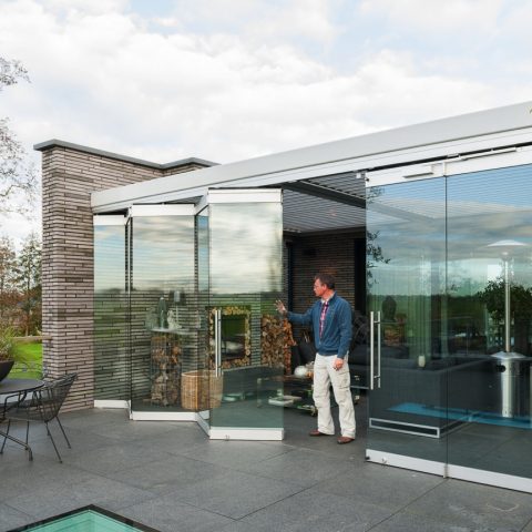 Modern house with floor-to-ceiling interior doors
