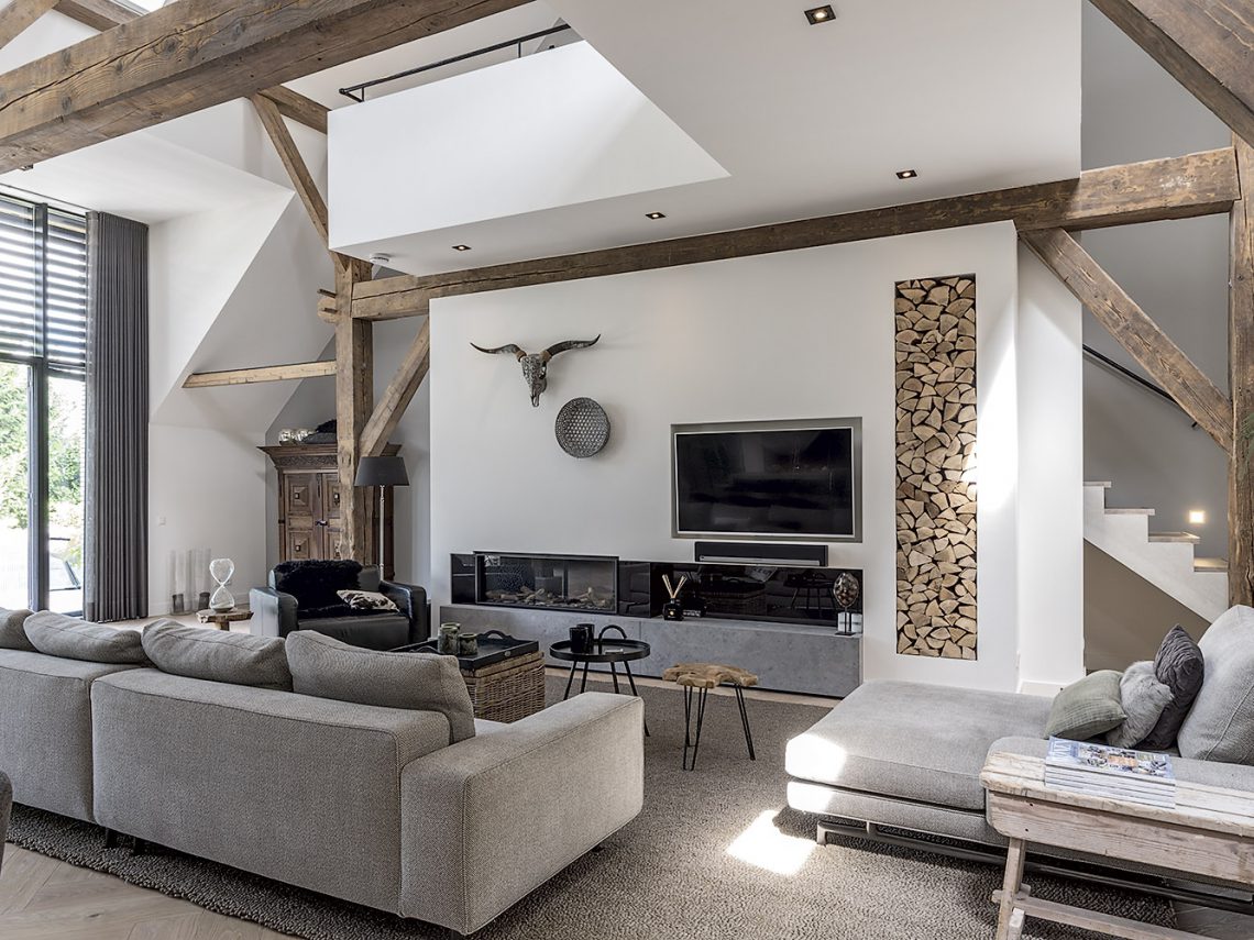 compact living room with lots of wood, Luxury, Design, Exclusive, Modern, Custom Made, Special, Beautiful