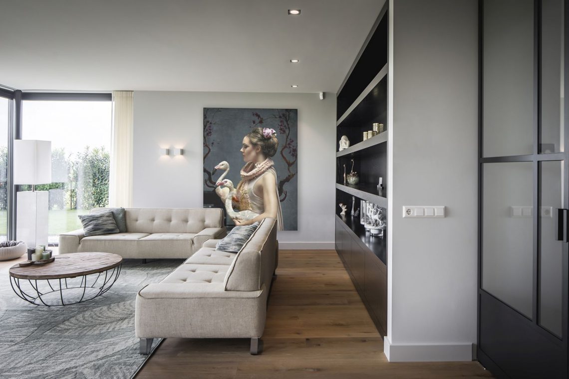open living room with large painting, Luxury, Design, Exclusive, Modern, Custom Made, Special, Beautiful