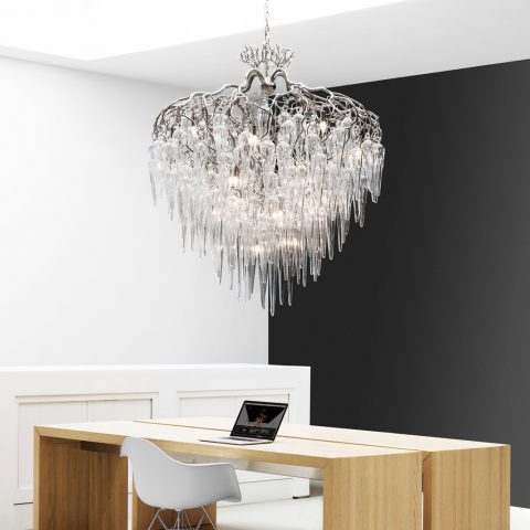 Light sculptures and a modern style