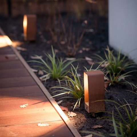 Garden design, landscaping garden with hardwood walkways