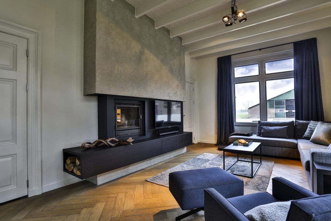 Luxe woonkamer met design meubelen ,Huisvesting, Gebouw, Binnen, Meubilair, Open haard, Tafel, Haard, Stoel, Woonkamer, Tapijt, Luxe, Design, Exclusief, Modern, Maatwerk, Bijzondere, Mooie