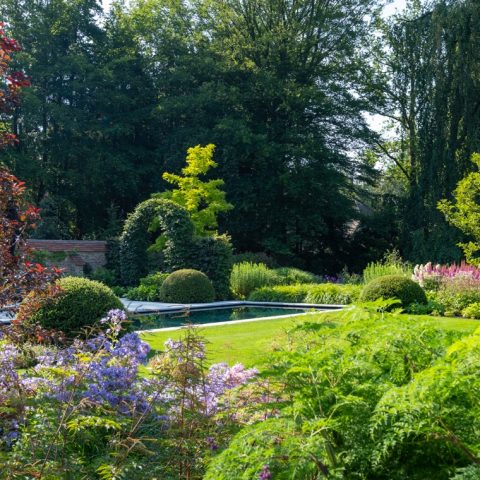 Exclusive rural villa garden