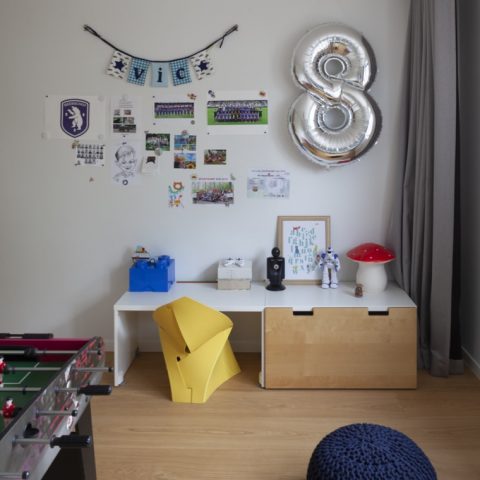 Painting duplex apartment with showroom