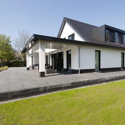 Sleek villa with generous porch