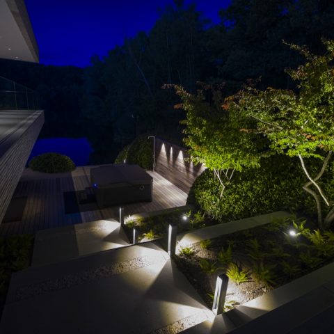 Garden with height differences