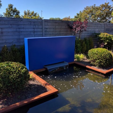 Roof garden with corten steel Antwerp