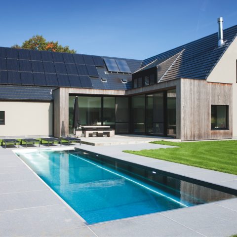 Luxury stainless steel swimming pool Lovendegem
