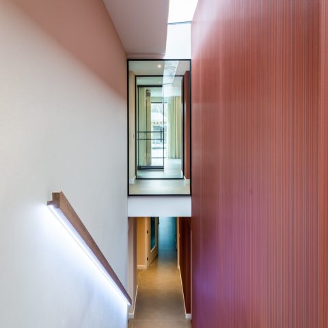 Steel doors in residential house