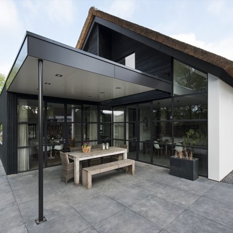 Villa with steel exterior doors
