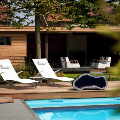 Exclusive Garden with Veranda, Koi Pond and Pool