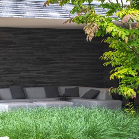 Sleek garden with green ambiance