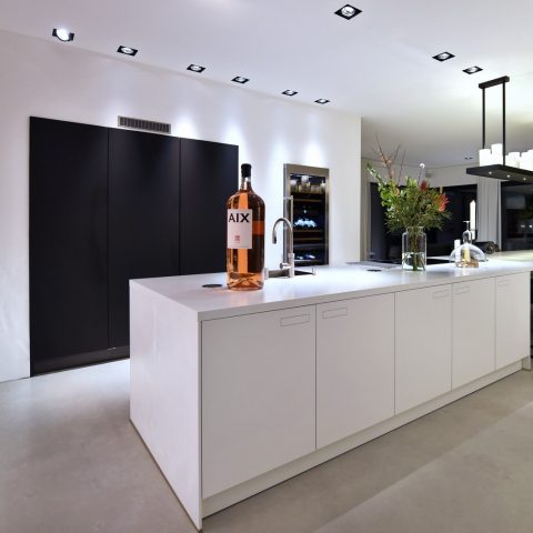 Beautiful kitchen in modern villa