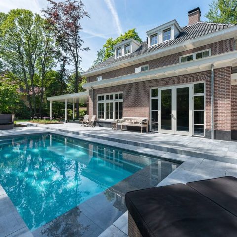 Rectangular Pool At Residential House