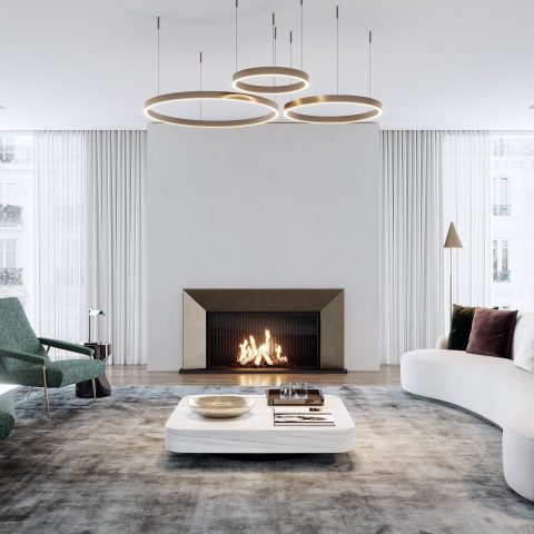 844 Bronze – Bespoke Gas Fire
