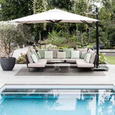 Residential project with umbrellas
