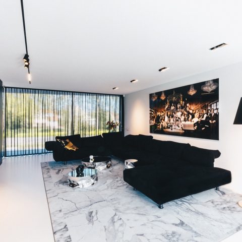 Akoestisch plafondsysteem in Villa K