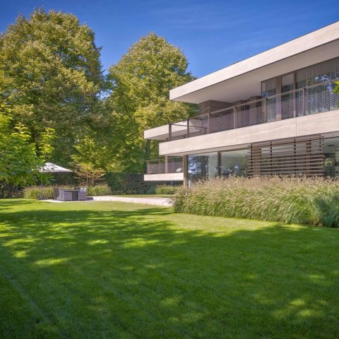 Villa in the green: modern landscaping