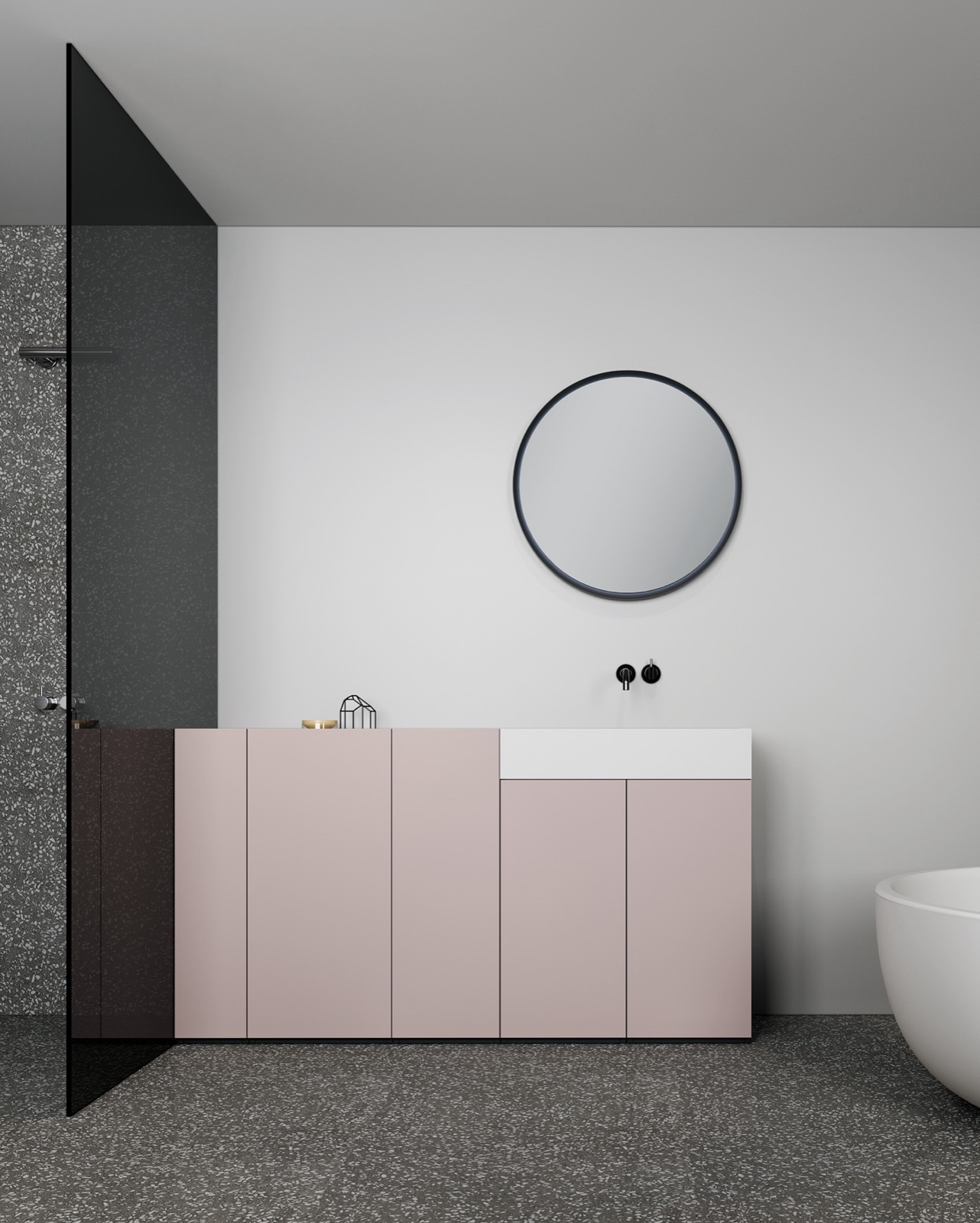 Luxury bathroom with designer furniture ,Sideboard,Furniture,Interior Design,Indoors,Sink,Room,Corner,Bathroom,Cabinet,Mirror, Luxury, Design, Exclusive, Modern, Custom Made, Special, Beautiful