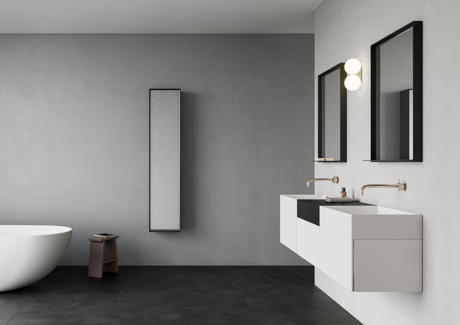 Luxury bathroom with designer furniture ,Interior Design,Indoors,Room,Corner,Bathroom,Lighting,Sink,Double Sink,Sink Faucet,Shower, Luxury, Design, Exclusive, Modern, Custom Made, Special, Beautiful