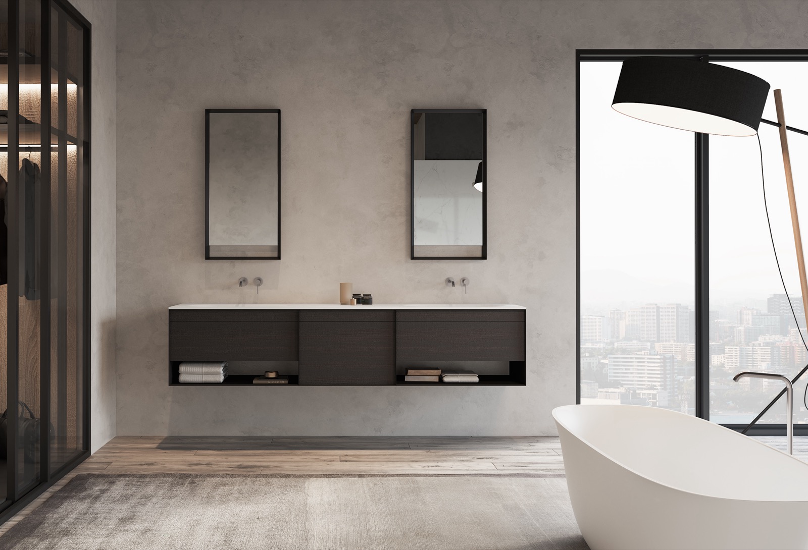 Luxury bathroom with designer furniture ,Tub,Bathtub,Interior Design,Indoors,Sink Faucet,Room,Bathroom,Mirror,Housing,Corner, Luxury, Design, Exclusive, Modern, Custom Made, Special, Beautiful