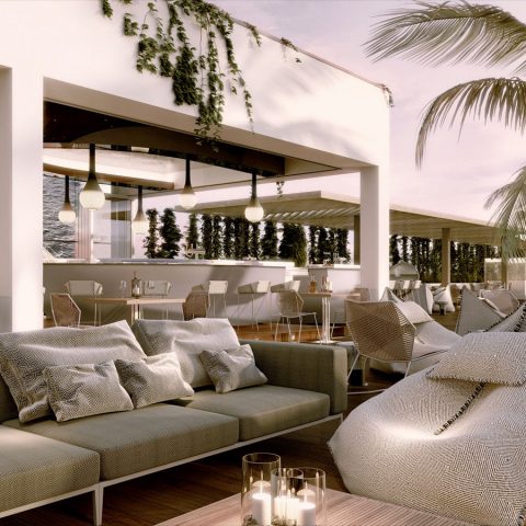 Seven Pines resort in Ibiza
