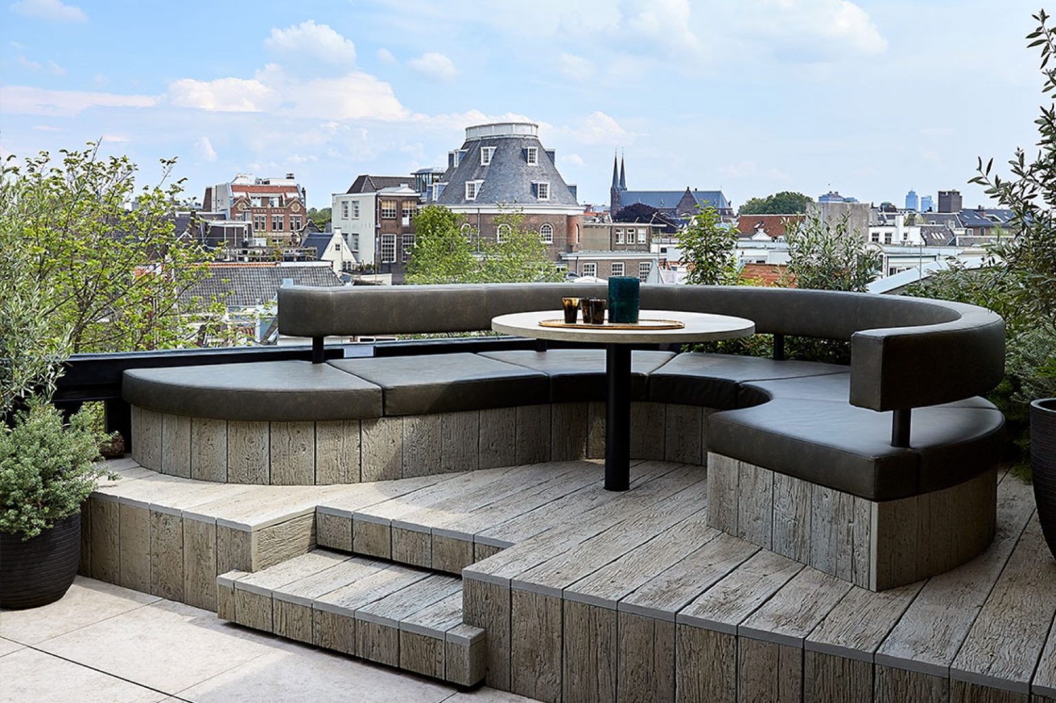 View of Amsterdam Penthouse - HOOG.design - Exclusive living inspiration