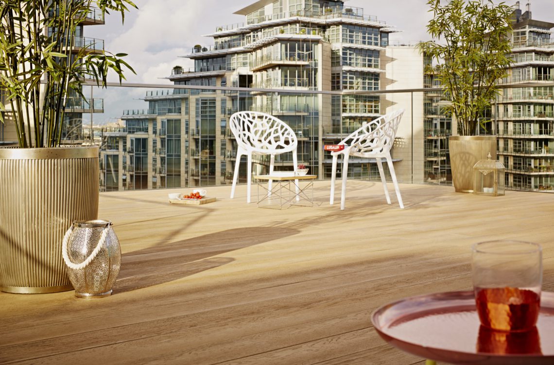 Rooftop Terraces with Millboard; Wood-surpassing features