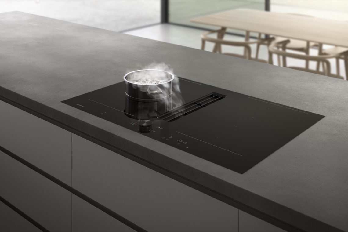 The trend in the kitchen: the cooktop with integrated extractor fan