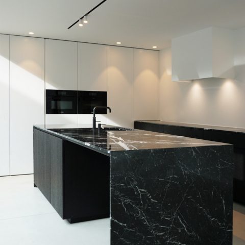 Stylish marble in the kitchen