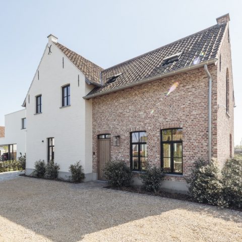 Rural new construction villa with authentic details