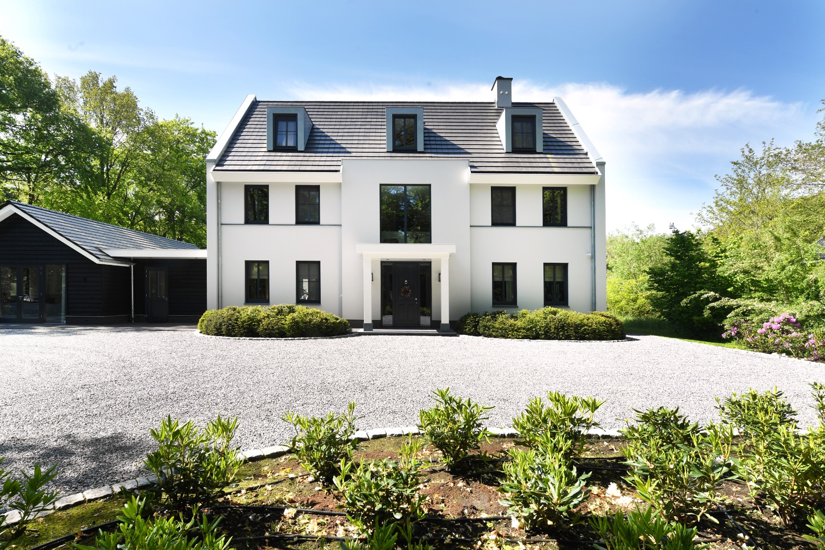 Luxe gevel van moderne luxueuze villa, Luxury, Design, Exclusive, Modern, Custom Made, Special, Beautiful