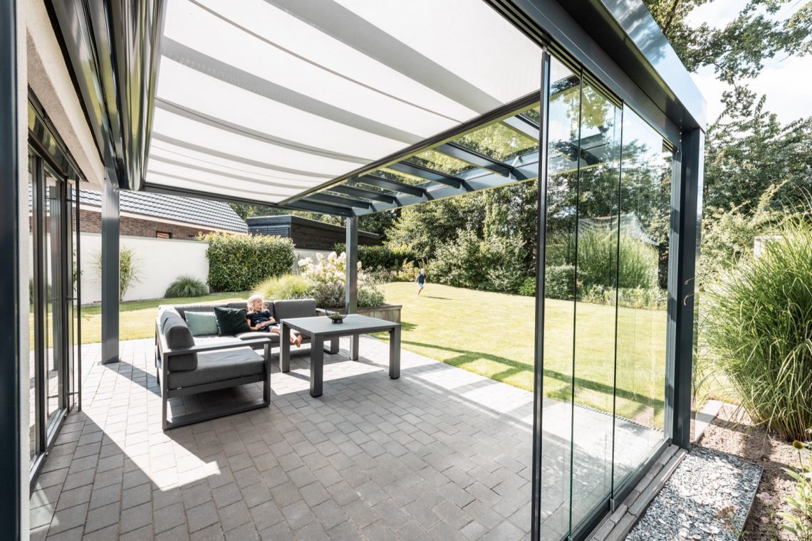Luxury furniture in a spacious garden ,Patio,Porch,Person,Bench,Canopy,Terrace,Awning,Pergola,Grass,Lobby, Luxury, Design, Exclusive, Modern, Custom Made, Special, Beautiful