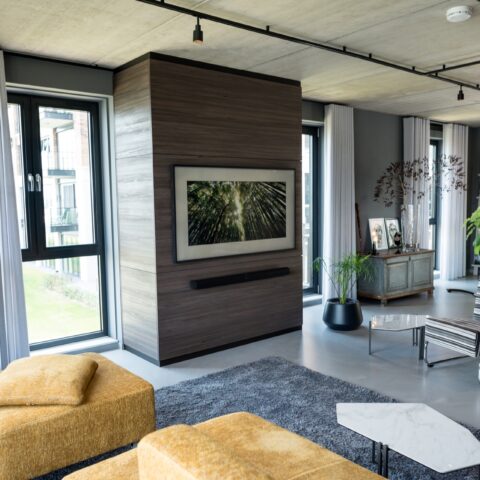 Moderne Fenix keuken en interieur