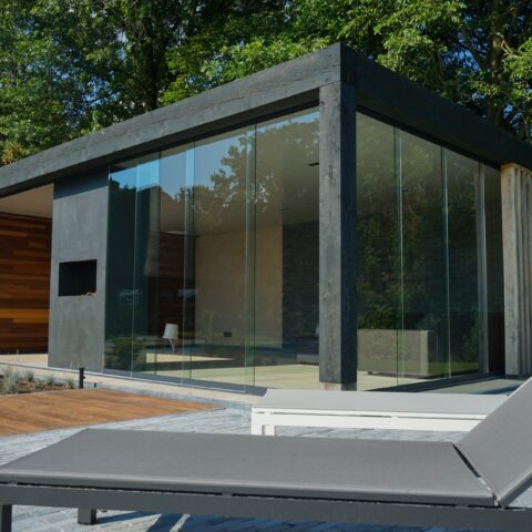 Luxury pool house