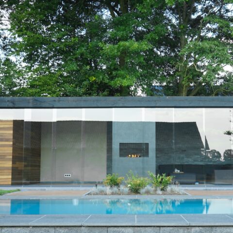 Luxury pool house