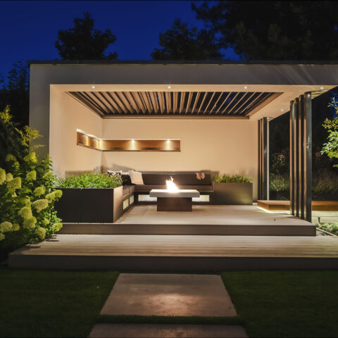 Designtuin met koivijver