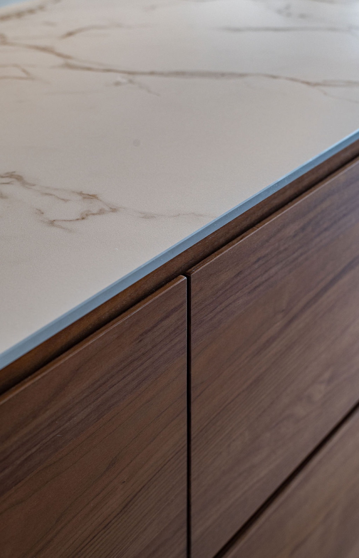 Wooden kitchen with marble top,Furniture,Sideboard,Cabinet,Drawer,Tabletop,Wood,Cupboard,Dresser,Ice,Medicine Chest, Luxury, Design, Exclusive, Modern, Custom Made, Special, Beautiful