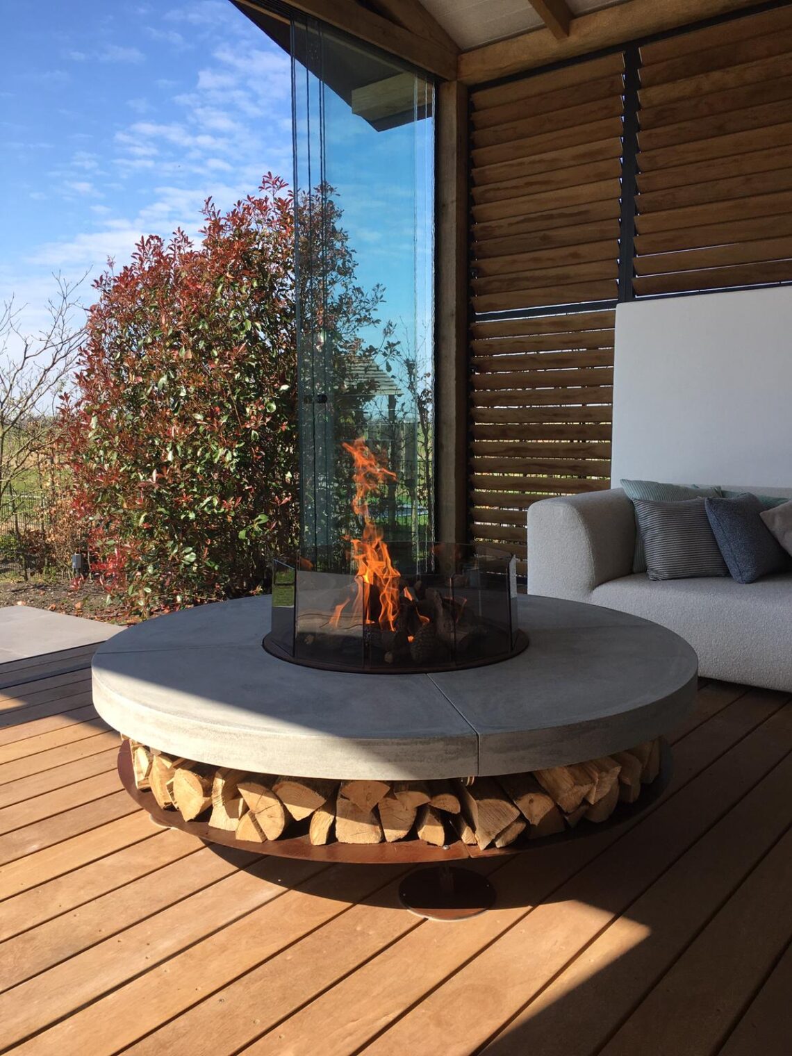 Getting into spring with a luxury garden fireplace