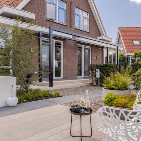 Tuin met hoogteverschillen