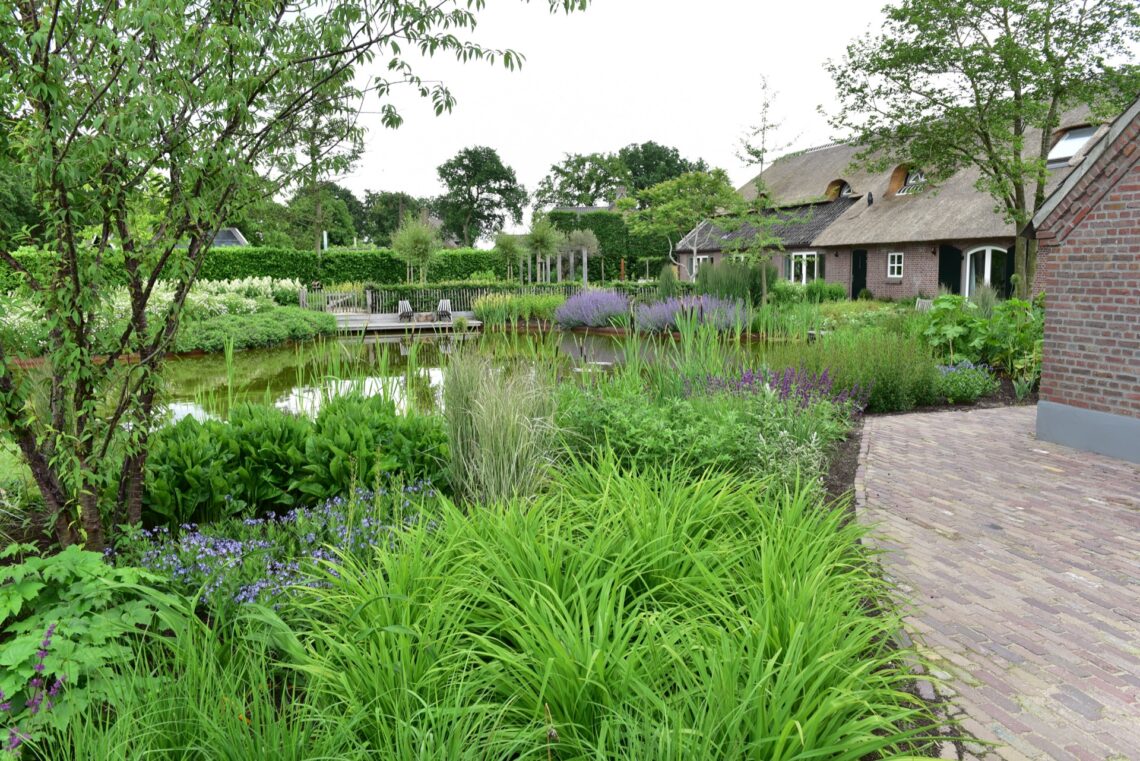 a small house in a garden