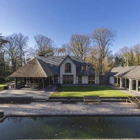 Different volumes come together in modern villa