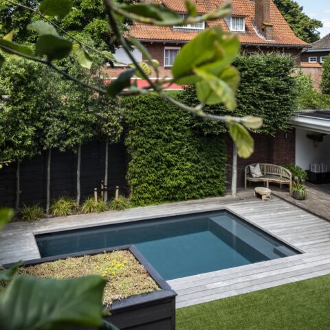 Strakke Elegantie met Zwedak: Het Skimmer Foliezwembadproject